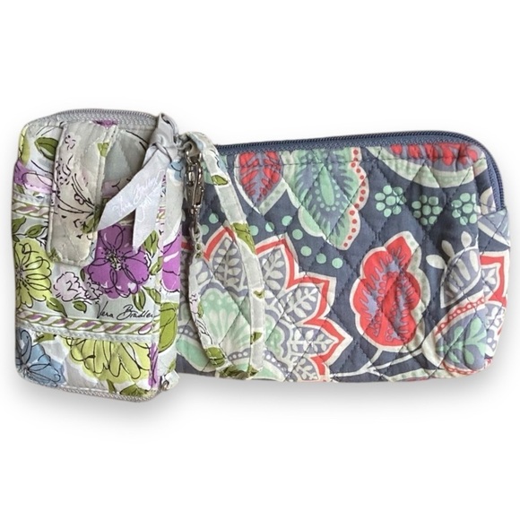 Vera Bradley Small Wristlet Wallet and Nomadic Floral Makeup Bag - Picture 1 of 7